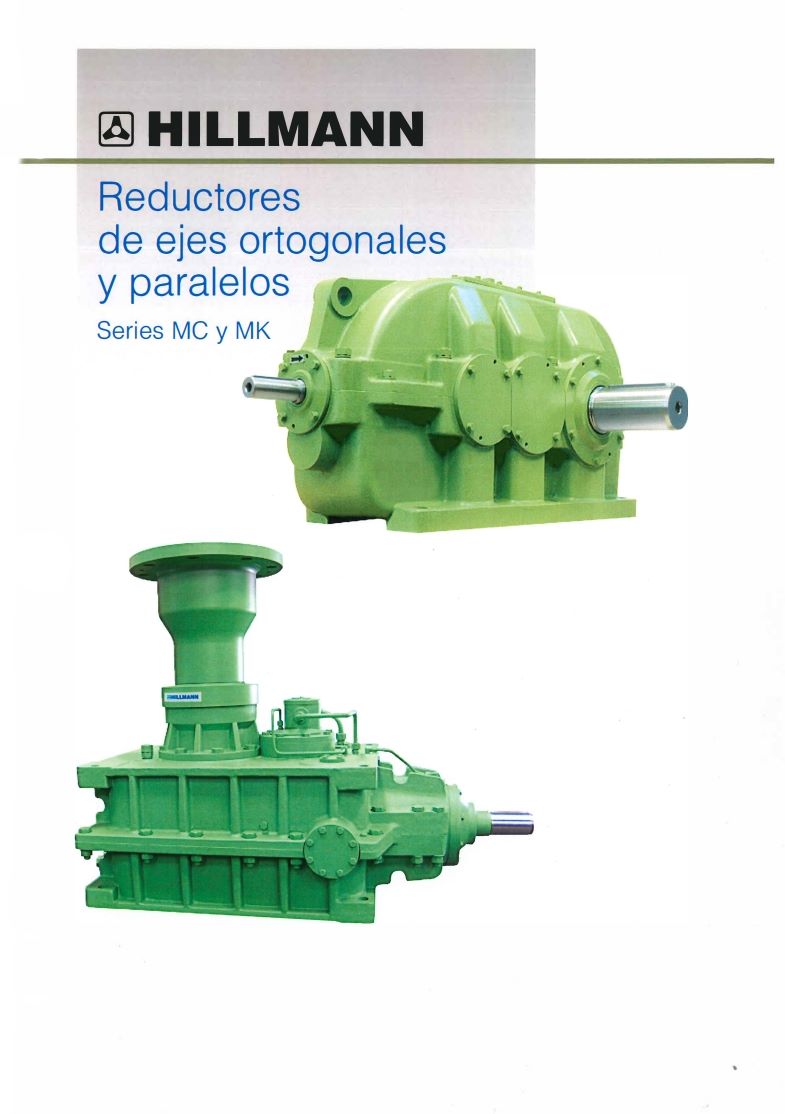 Portada del catálogo de Reductores